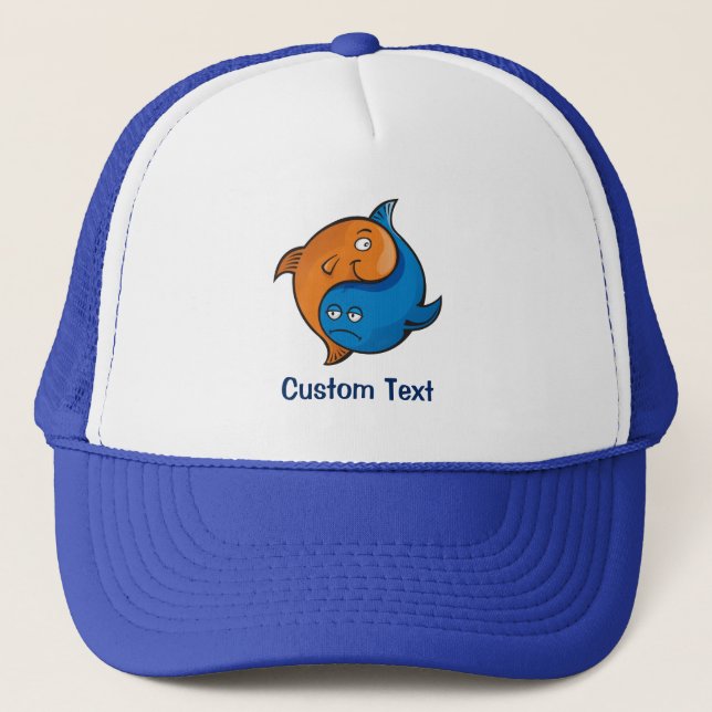 Gorra De Camionero Yin Yang Fish Cartoon (Anverso)