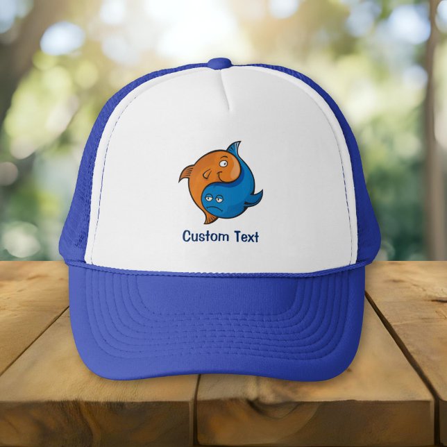 Gorra De Camionero Yin Yang Fish Cartoon (Subido por el creador)