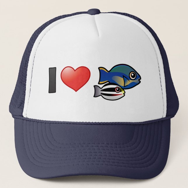Gorra De Camionero Yo amo a la princesa Parrofish (Anverso)