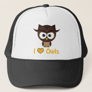 Gorra De Camionero Yo (amor) búhos