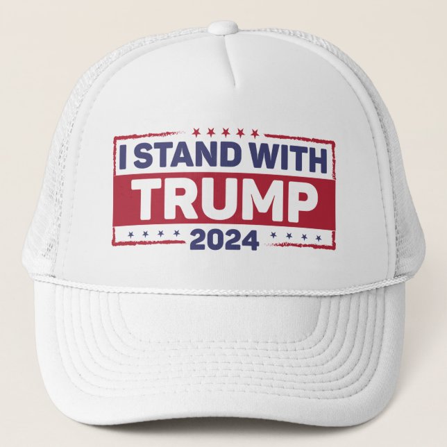 Gorra De Camionero Yo apoyo a Trump (Anverso)