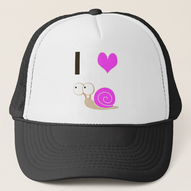 Gorra De Camionero Yo caracoles - Rosa (Anverso)