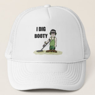 Gorra De Camionero Yo cavo a Booty Metalizado Detector