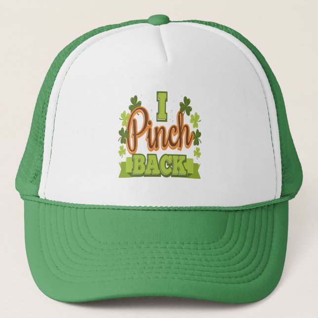 Gorra De Camionero Yo Pinch Back St Patricks Day Clover (Anverso)