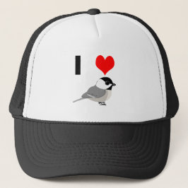 Gorra De Camionero Yo soy Chickadees del corazón