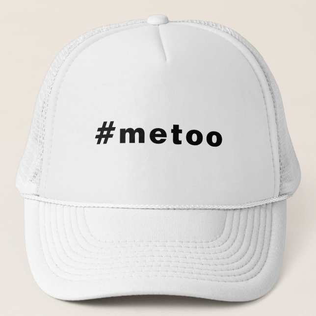 Gorra De Camionero yo también, #metoo, letras de orgullo negro (Anverso)