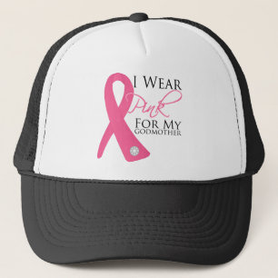 Gorra De Camionero Yo Uso Cáncer De Mama De Madera Rosa