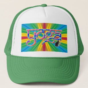 Gorra De Camionero Yoga de la explosión de color