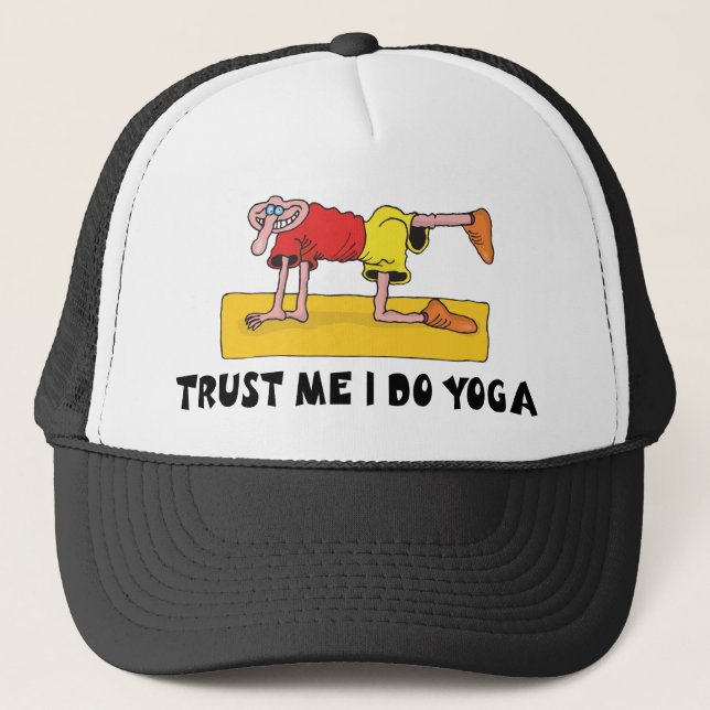 Gorra De Camionero Yoga divertida (Anverso)