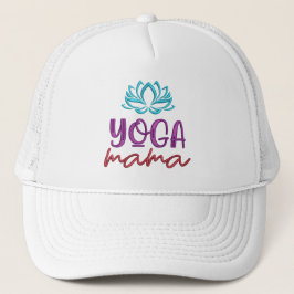Gorra De Camionero Yoga Mama Cita Flor Lotus