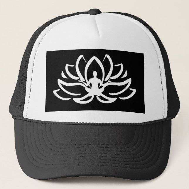 Gorra De Camionero Yoga Meditación Lotus (Anverso)