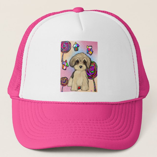Gorra De Camionero Yorkie Poo (Anverso)