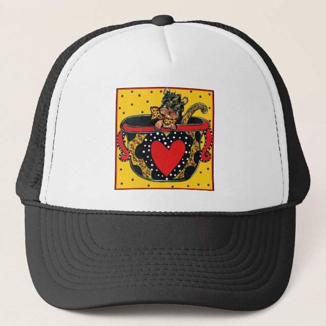 Gorra De Camionero Yorkie Poo (Anverso)