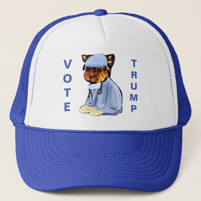 Gorra De Camionero Yorkie Poo Trucker Hat (Anverso)