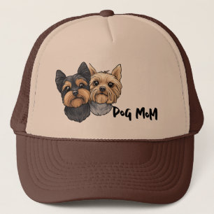 Gorra De Camionero Yorkie Team Dog Mom