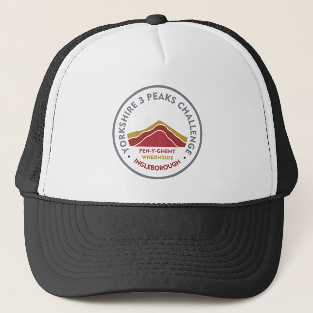 Gorra De Camionero Yorkshire 3 Peaks Challenge Hiking Route (Anverso)