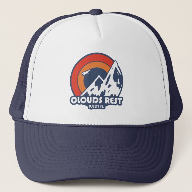 Gorra De Camionero yosemite, nubes descansan, escalada en roca, media (Anverso)