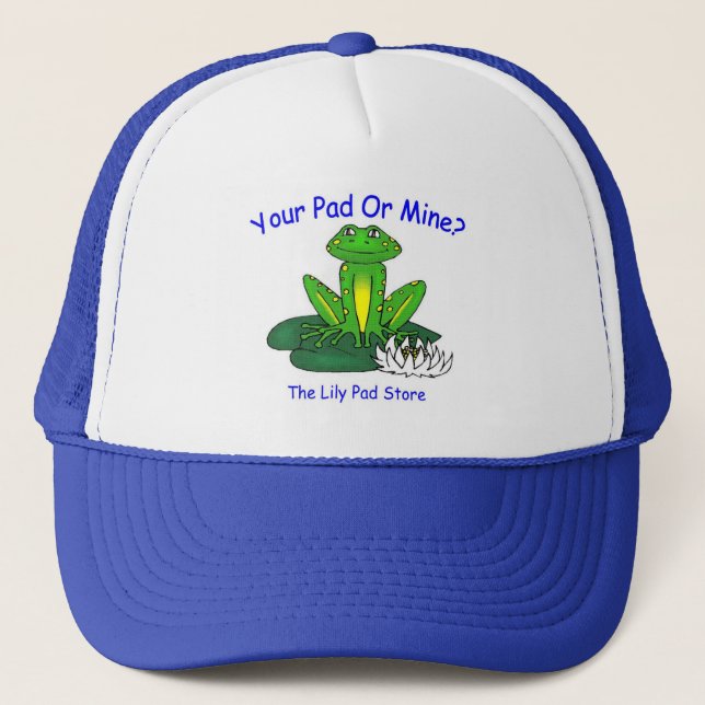 Gorra De Camionero Your Pad or Mine - Royal Blue -  (Anverso)