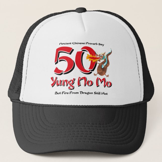 Gorra De Camionero Yung ningún 50.o cumpleaños del MES (Anverso)