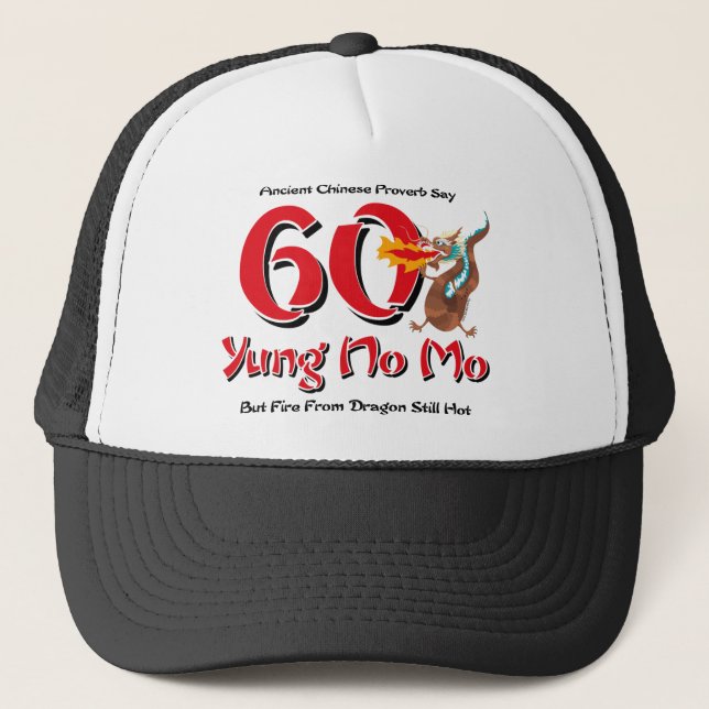 Gorra De Camionero Yung ningún 60.o cumpleaños del MES (Anverso)