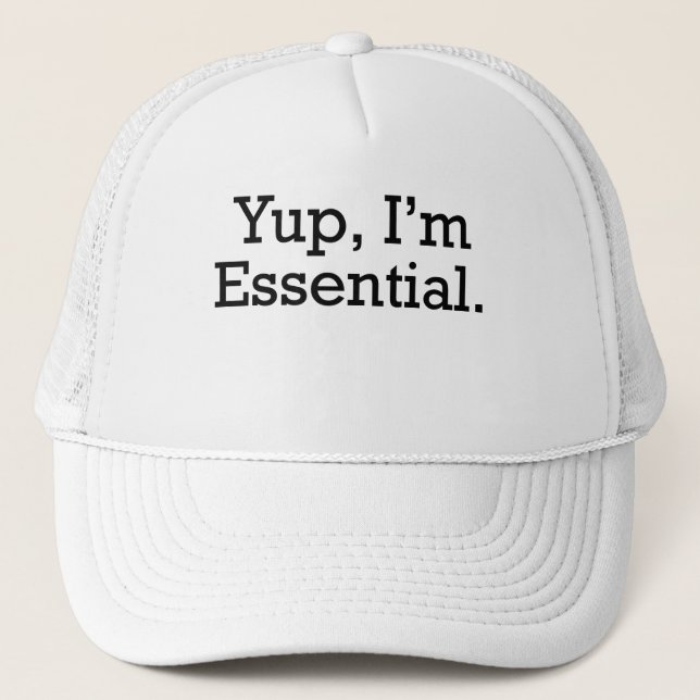 Gorra De Camionero Yup Im Essential (Anverso)