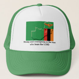 Gorra De Camionero ZAMBIA FLAG Christian Scripture Personalized