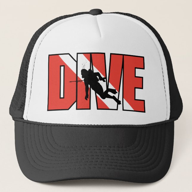 Gorra De Camionero Zambullida del EQUIPO DE SUBMARINISMO (Anverso)