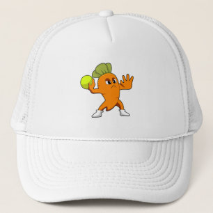 Gorra De Camionero Zanahoria en jugador de balonmano con balonmano