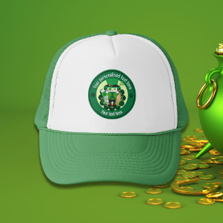 Gorra De Camionero Zapatero de gato personalizado del día de San Patr