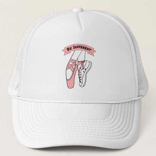 Gorra De Camionero Zapatos de ballet rosa (Anverso)