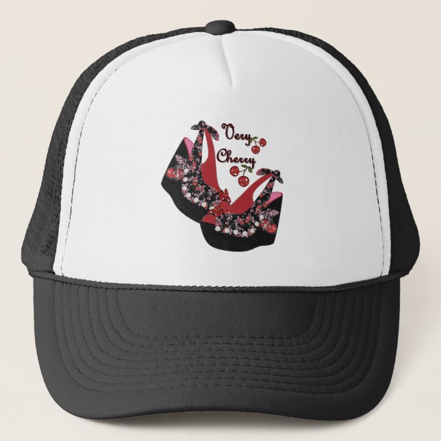 Gorra De Camionero Zapatos de cerezo muy fuertes en RAB Rockabilly (Anverso)