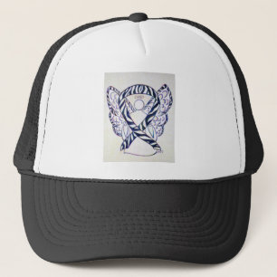 Gorra De Camionero Zebra Stripe Awareness Ribbon Angel Painting Hat