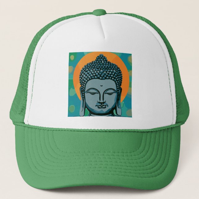 Gorra De Camionero Zen Buddha Head (Anverso)