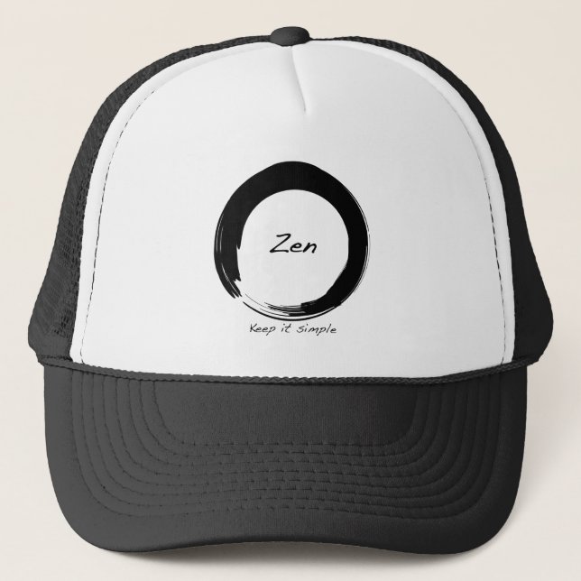 Gorra De Camionero Zen: Manténganlo simple (Anverso)