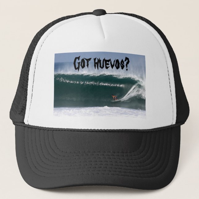 Gorra De Camionero ¿Zicatela, conseguido huevos? (Anverso)