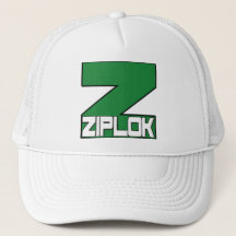 Ziplok - logotipo verde - gorra del camionero