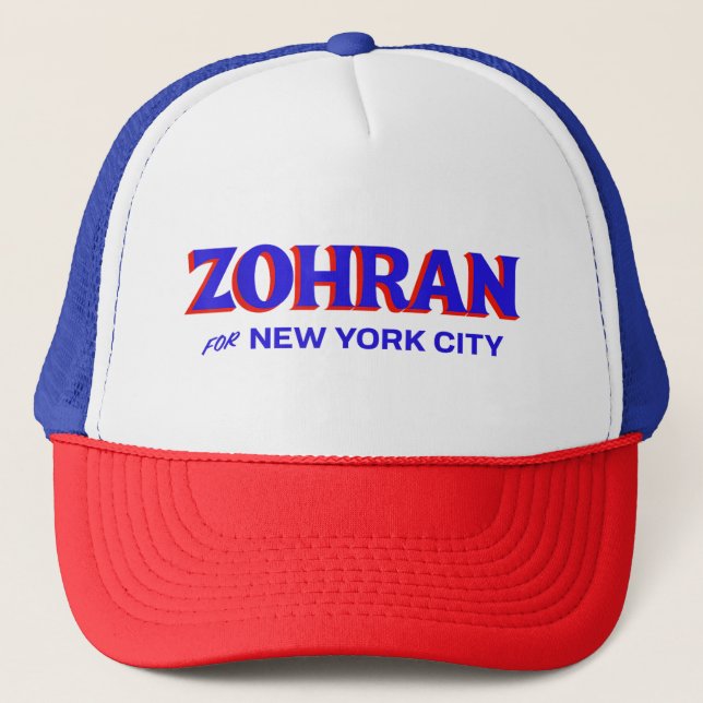 Gorra De Camionero Zohran Mamdani para alcalde de NYC Divertido Genia (Anverso)