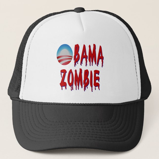 Gorra De Camionero Zombi de Obama (Anverso)