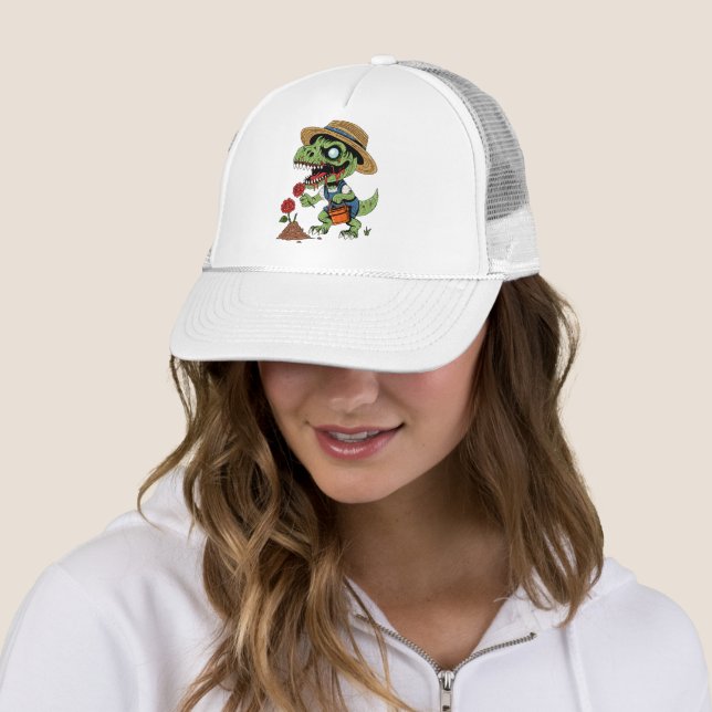 Gorra De Camionero Zombie jardinero T-Rex (In situ)