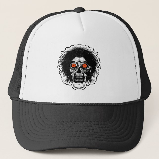 Gorra De Camionero ZOMBIE Naranja Eyes B (Anverso)