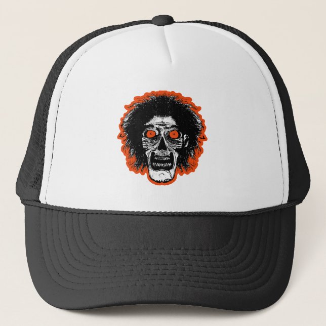 Gorra De Camionero ZOMBIE Orange Eyes (Anverso)