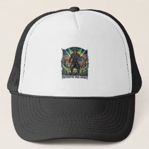 Gorra De Camionero Zombie Patriota Patriótico General Apocalipsis Zom