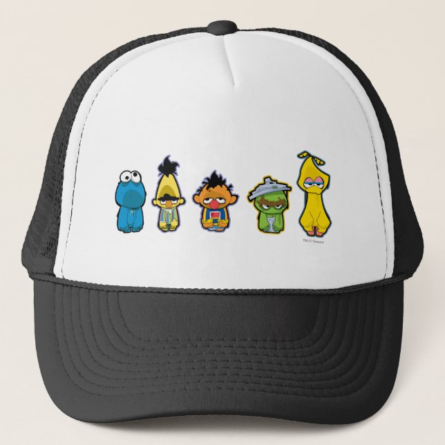Gorra De Camionero Zombie Sesame Street Characters (Anverso)
