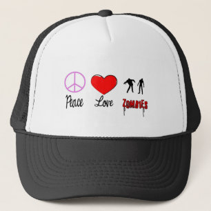 Gorra De Camionero zombis del amor de la paz