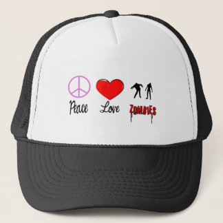 Gorra De Camionero zombis del amor de la paz