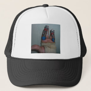 Gorra De Camionero Zombis que comen los dedos divertidos del zombi de