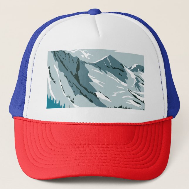 Gorra De Camionero Zona de esquí de Alta (Anverso)