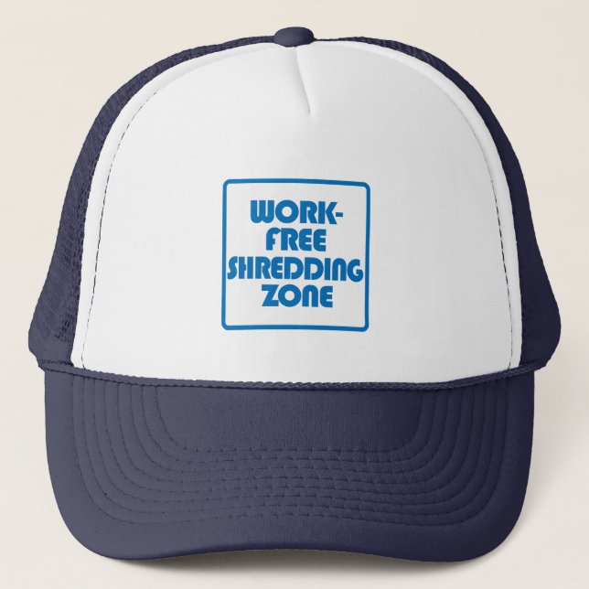 Gorra De Camionero Zona de trituración libre de trabajo (Anverso)