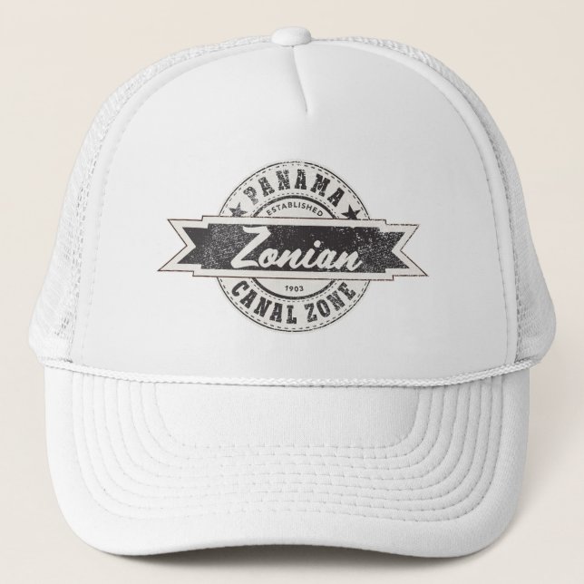 Gorra De Camionero Zonio, Zona del Canal de Panamá, CZ (Anverso)