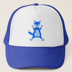 Gorra De Camionero Zorro de niño pequeño azul